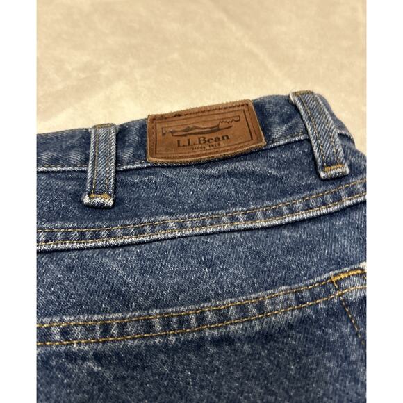 LL Bean Jeans Mens Size 38x29 Blue Classic Fit Denim Straight Leg Cotton Pants - Picture 8 of 8